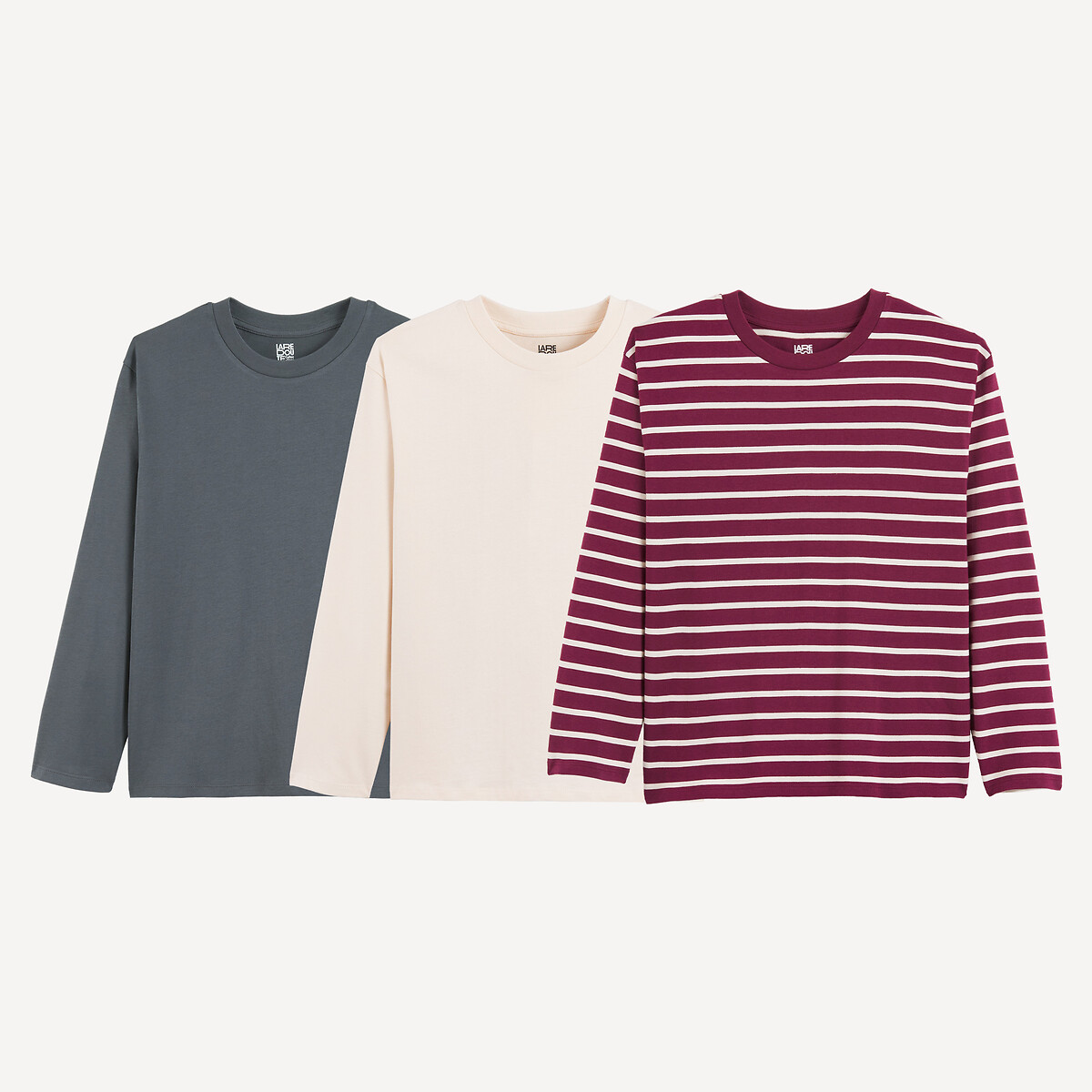Lot de 3 T-shirts manches longues