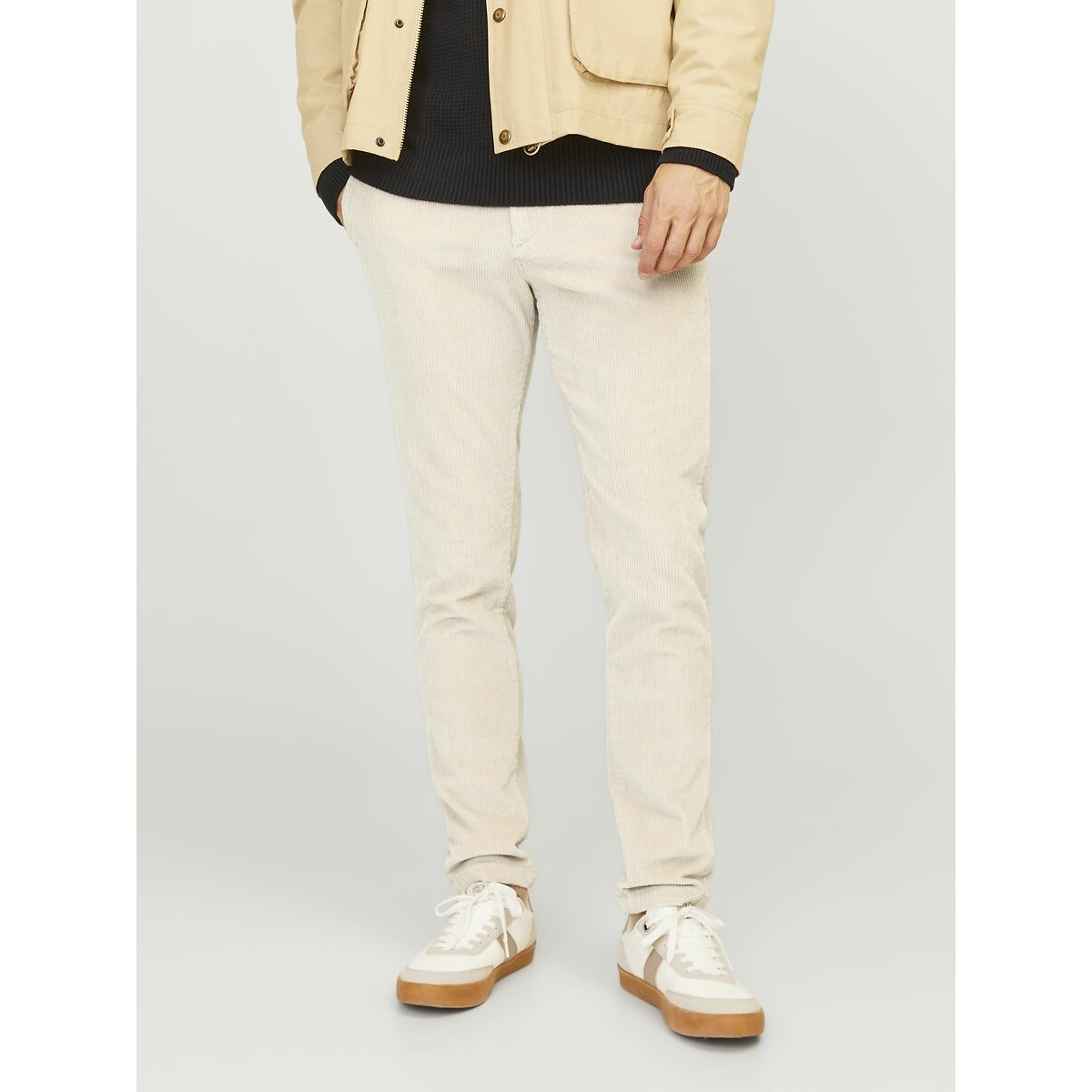 Jack & Jones Marco Corduroy Chinos Men's Cream W28 L30