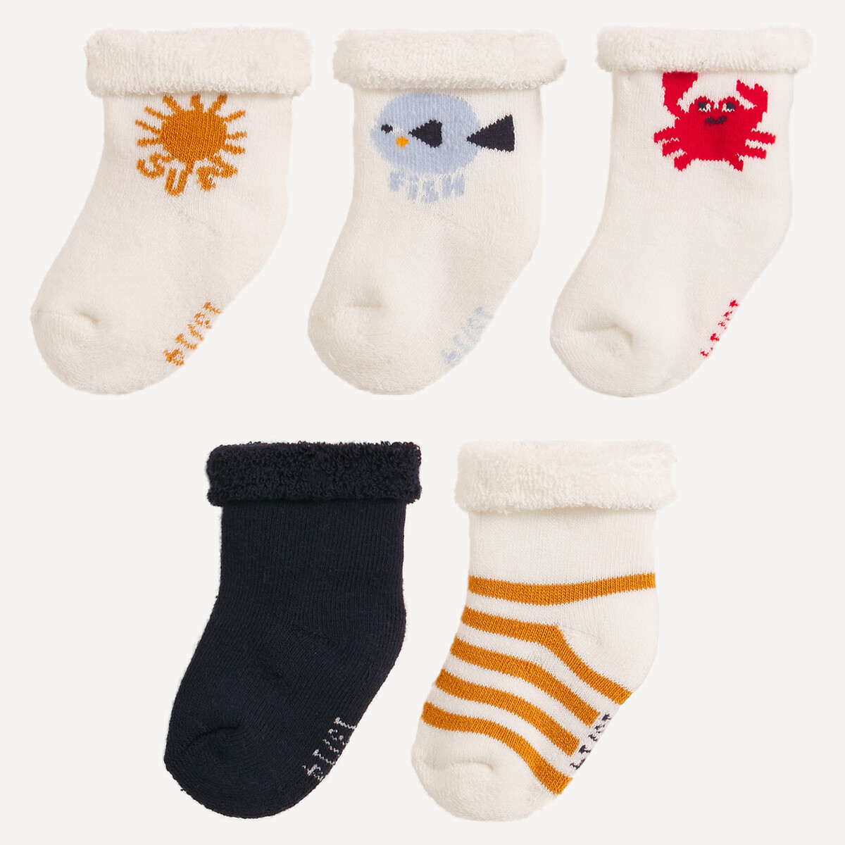 La Redoute Collections Pack Of 5 Pairs Of Socks Assorted Size 23