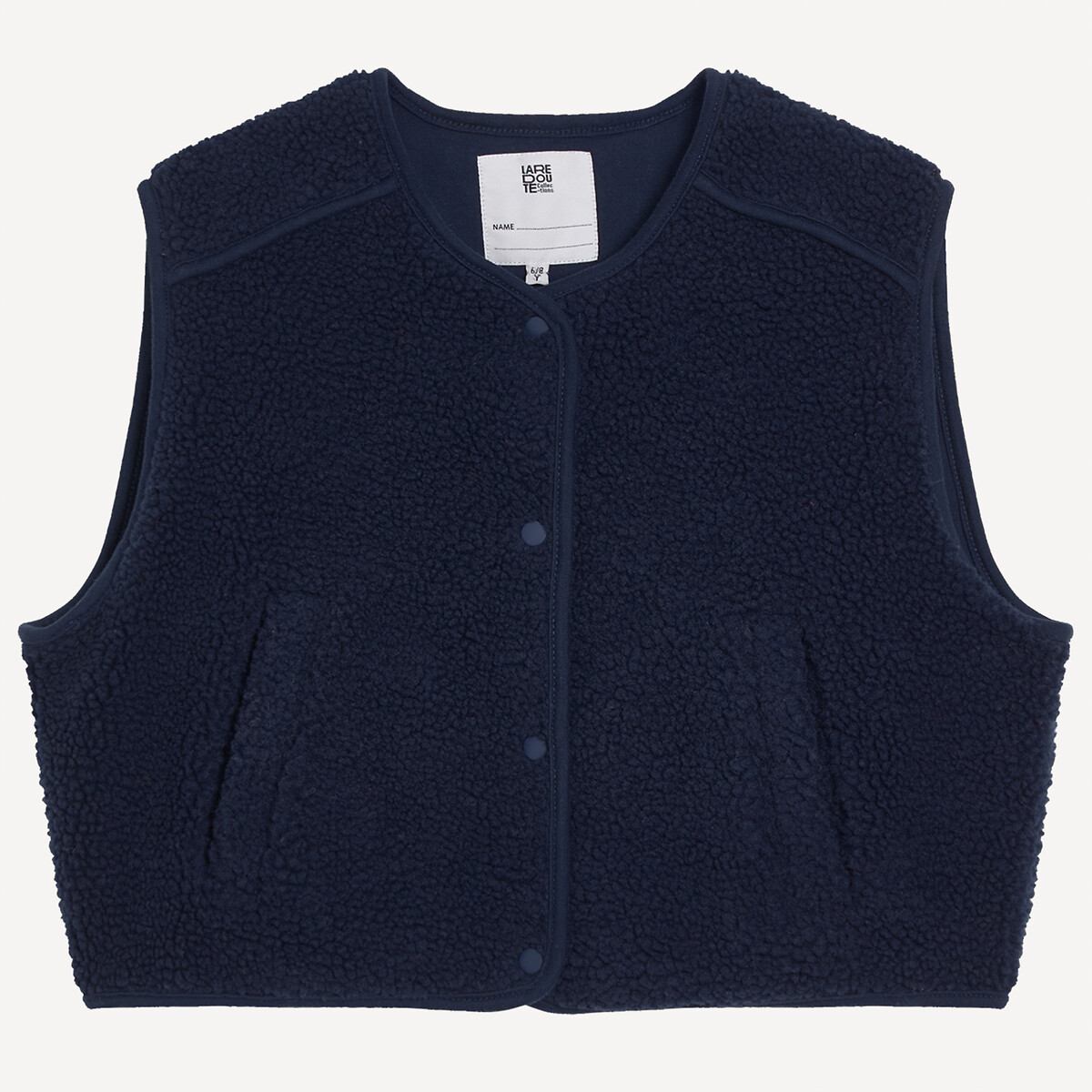 Gilet sans manches en sherpa