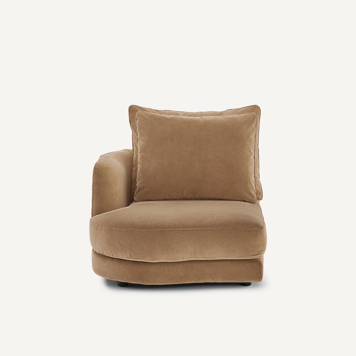 AM.PM Halve bank links, modulair, van stonewashed fluweel, TIBERIO