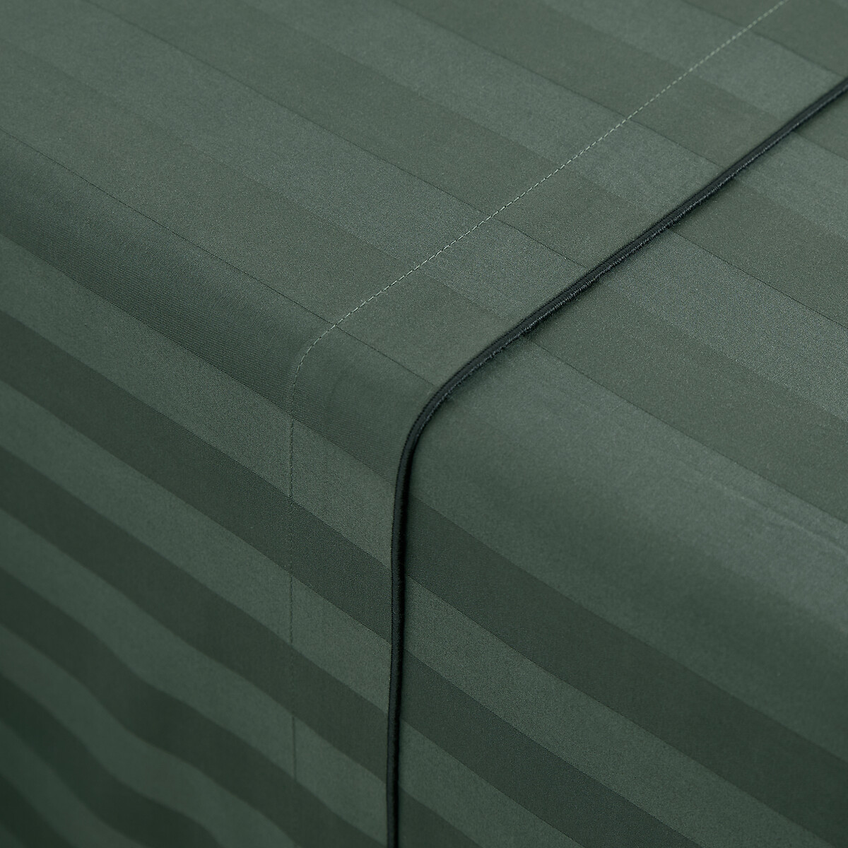 Drap Plat Satin De Coton Lavé, Victor Rayé — vue 3