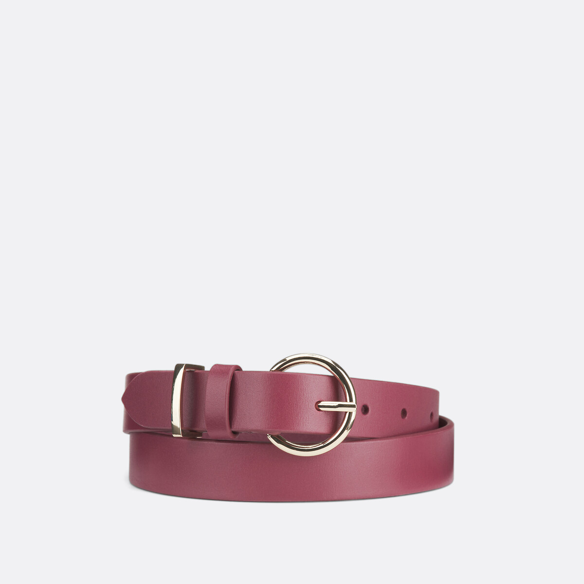 LA REDOUTE COLLECTIONS Leren riem met goudkleurige gesp