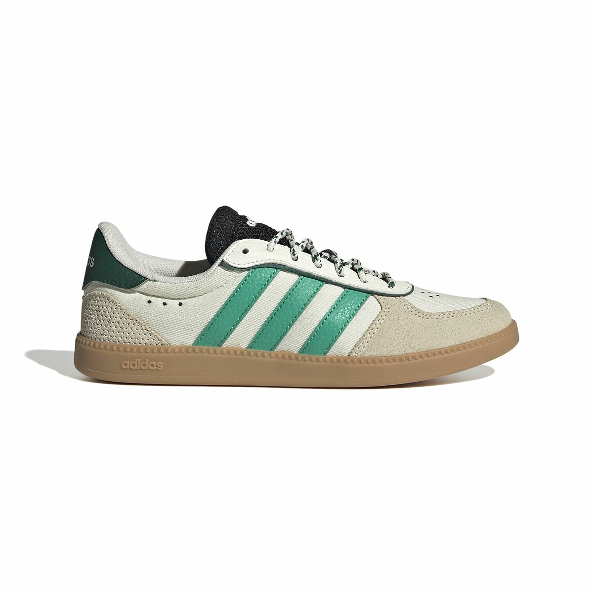 Adidas Sportswear Women's Ecru/Green Breaknet Sleek Trainers Size 40 (6.5)
