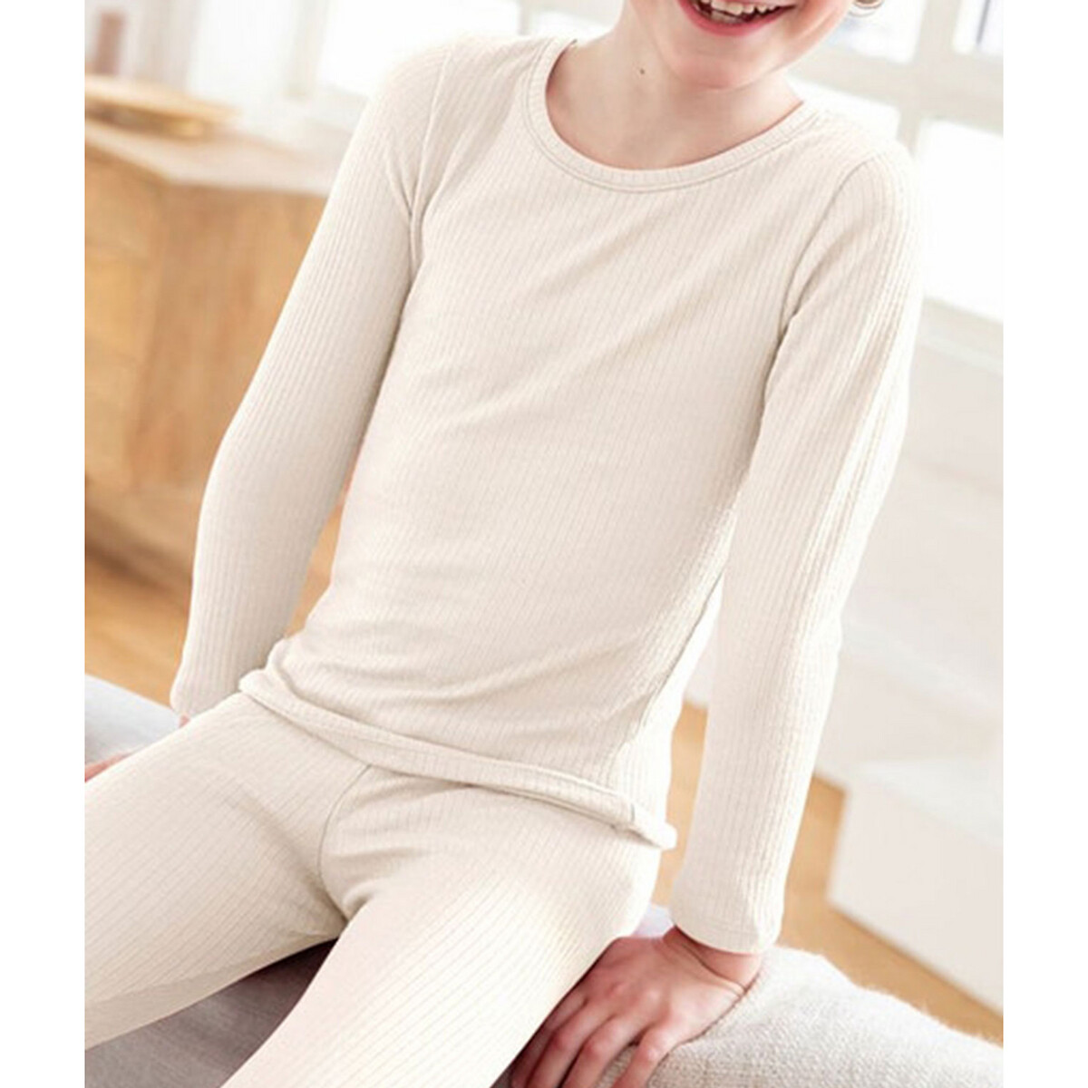 Damart Thermolactyl Long Sleeve T-Shirt, Grade 4 White 8Y (126Cm)
