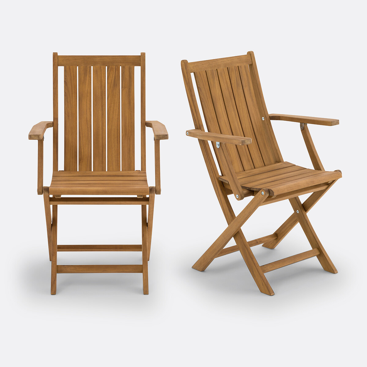 Lot de 2 fauteuils de table de jardin, Palera