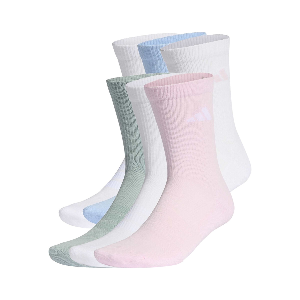 Adidas Performance Pack Of 6 Pairs Of Crew Socks Men's Multi-Coloured Xl+