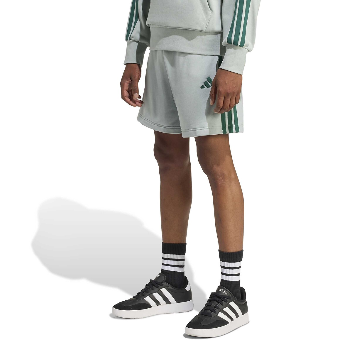 Adidas Sportswear Essentials 3-Stripes Shorts Men's Sage Large