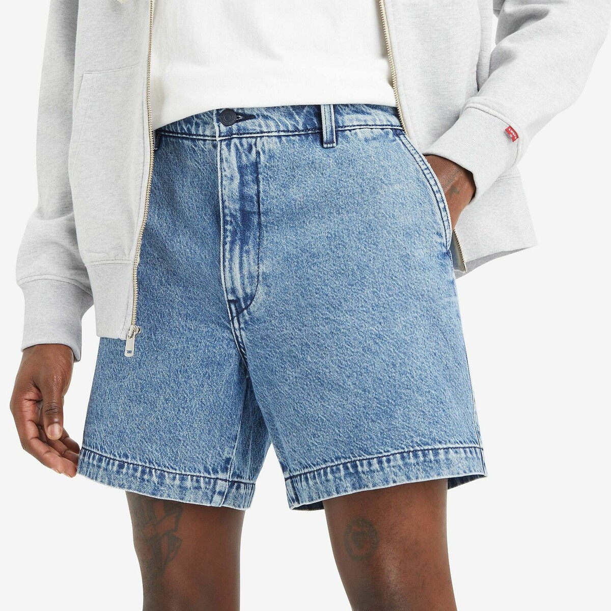 Short en jean ample