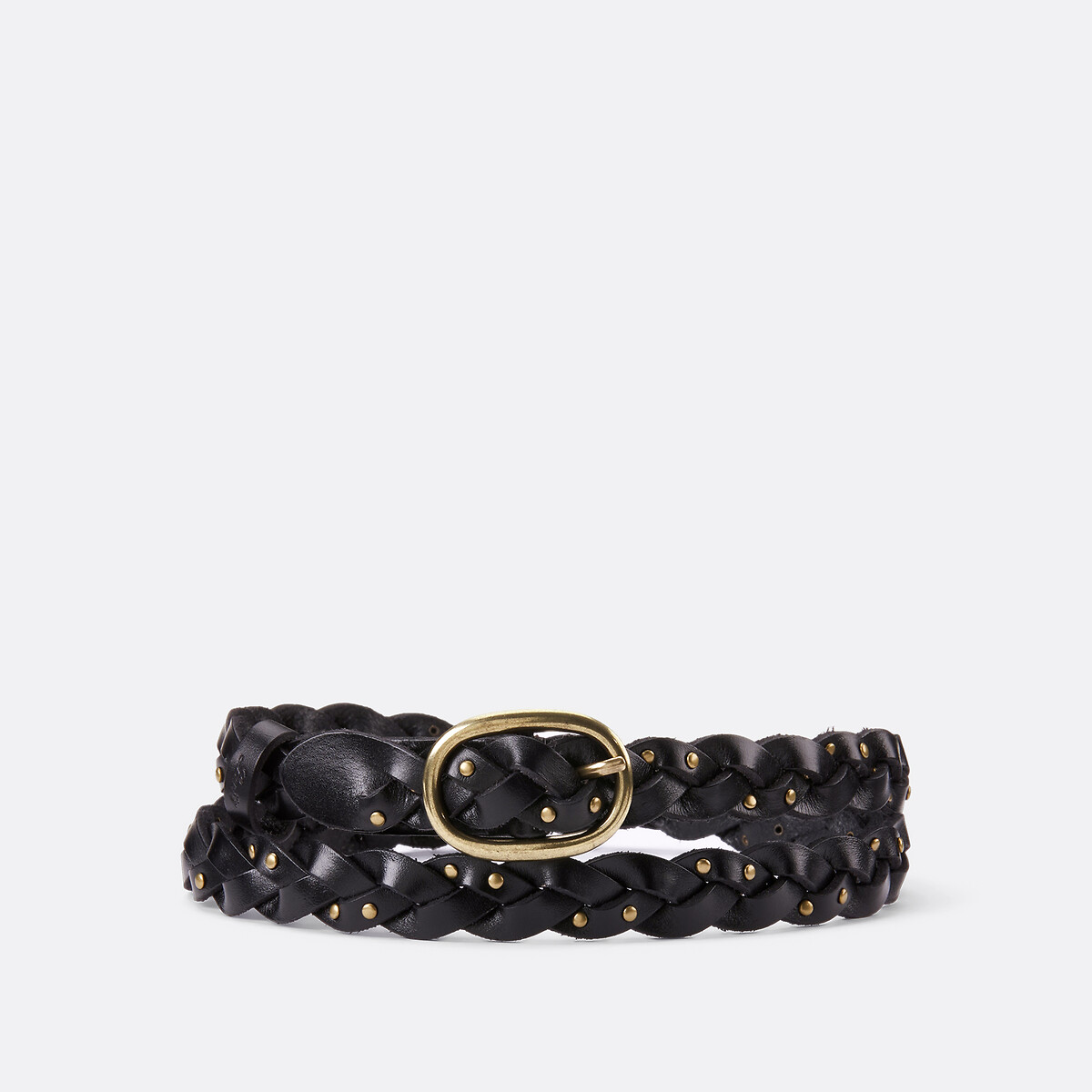 Levi's Taylor Leather Braided Belt Women's Black Medium