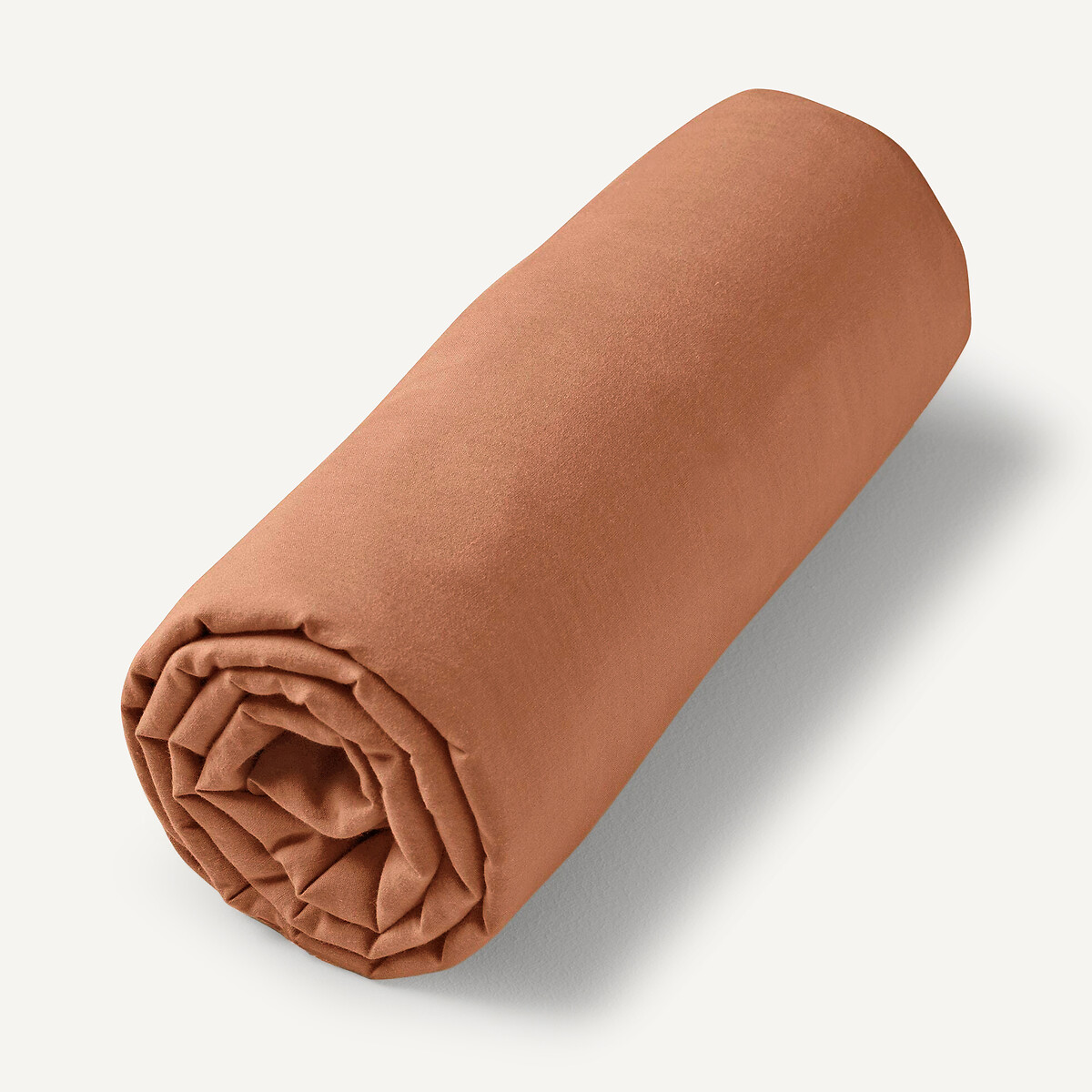Am.pm Washed Cotton Voile Fitted Sheet Unisex Pecan Double (140X190cm)