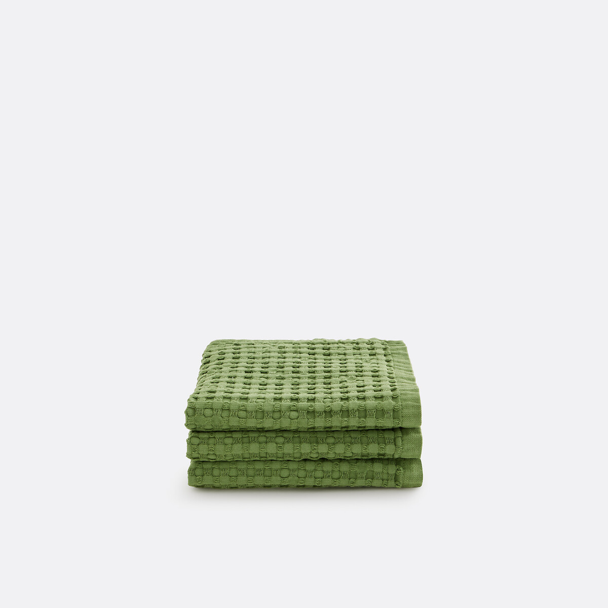 La Redoute Interieurs Set Of 3 Tifli Towels Unisex Prairie Green Medium