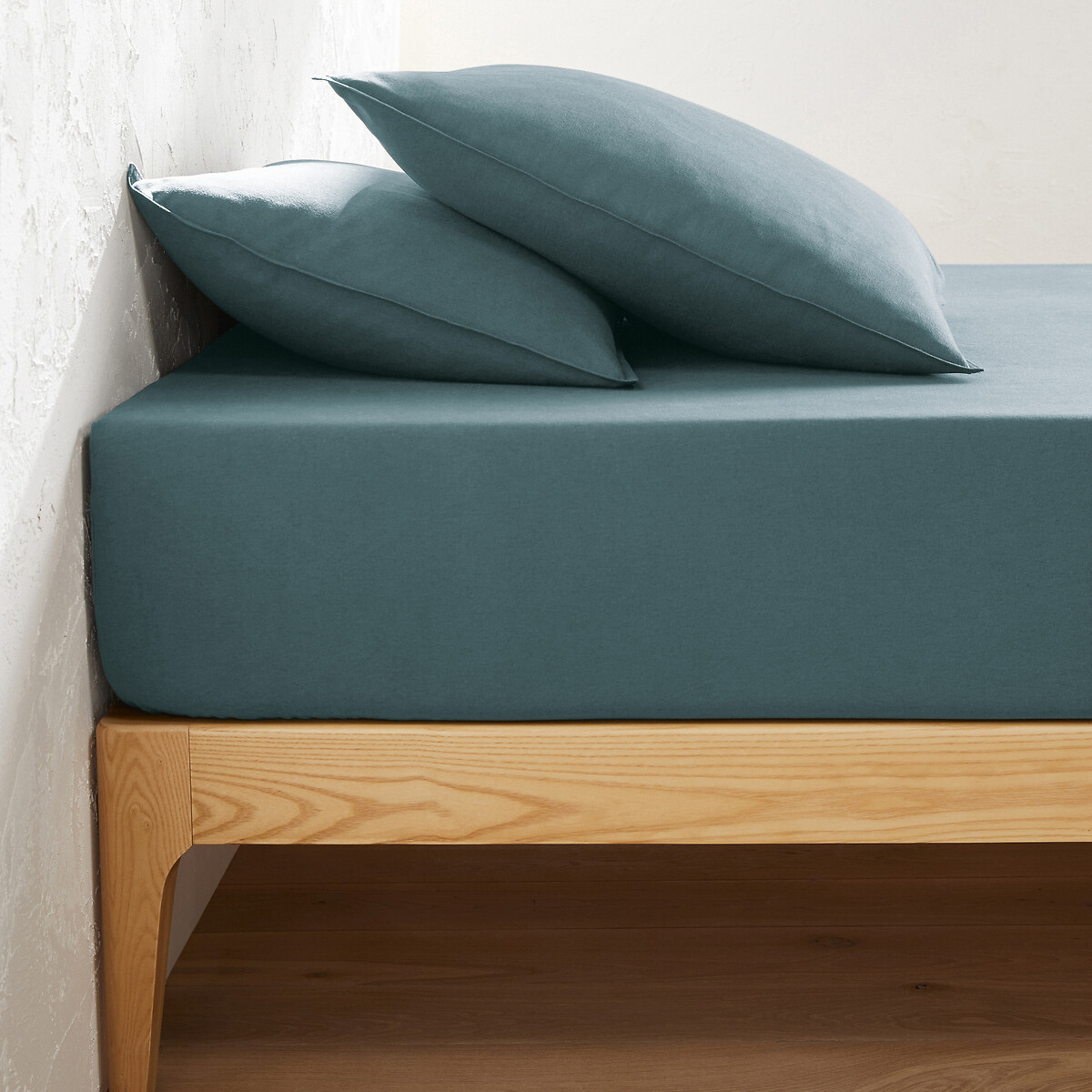 LA REDOUTE INTERIEURS Hoeslaken, katoen flanel, omslag 30 cm, Clara