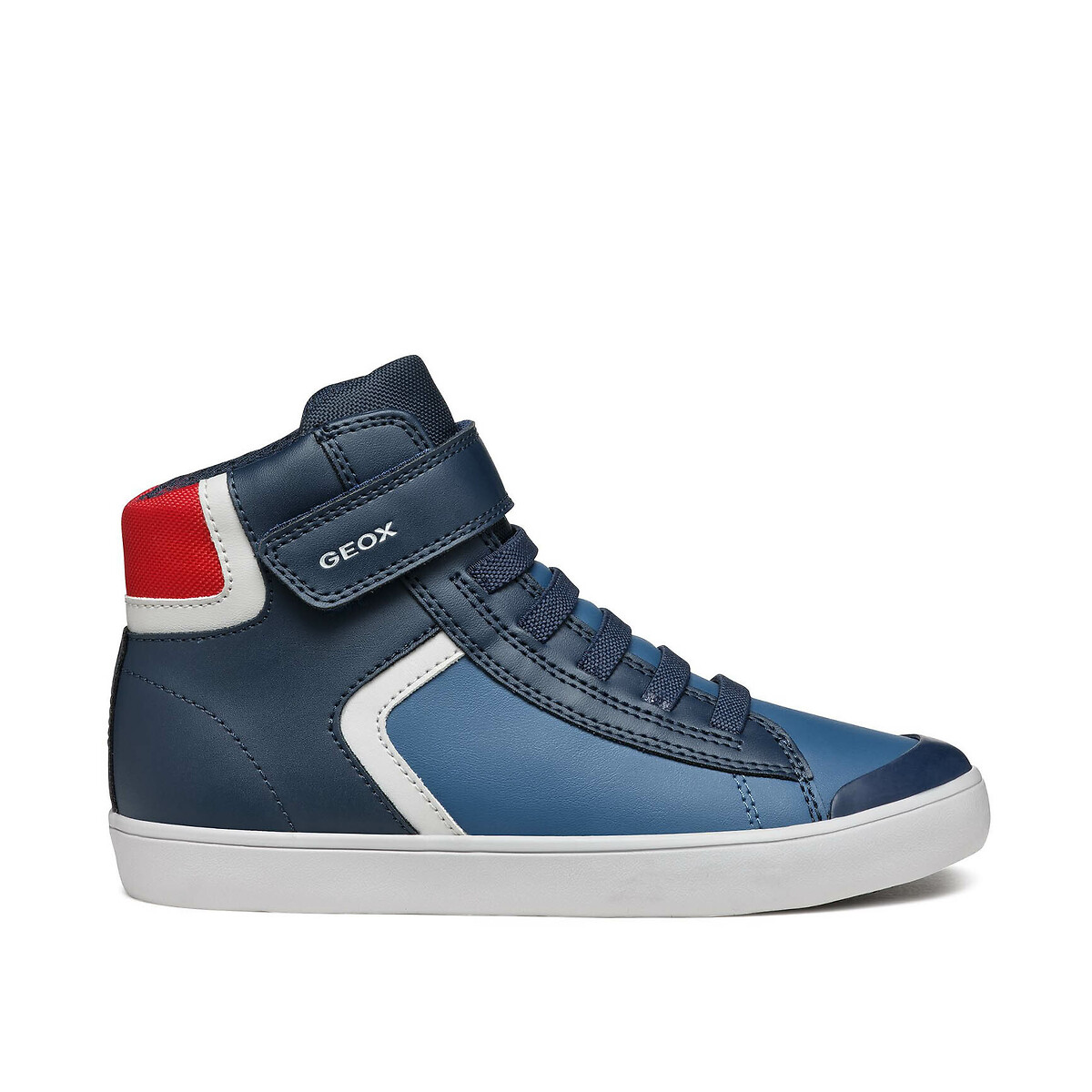 Geox Navy Blue Kids' Gisli Breathable High Top Trainers Size 37 (4)