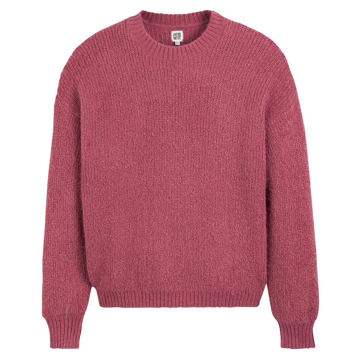 Pull loose col rond en fine maille