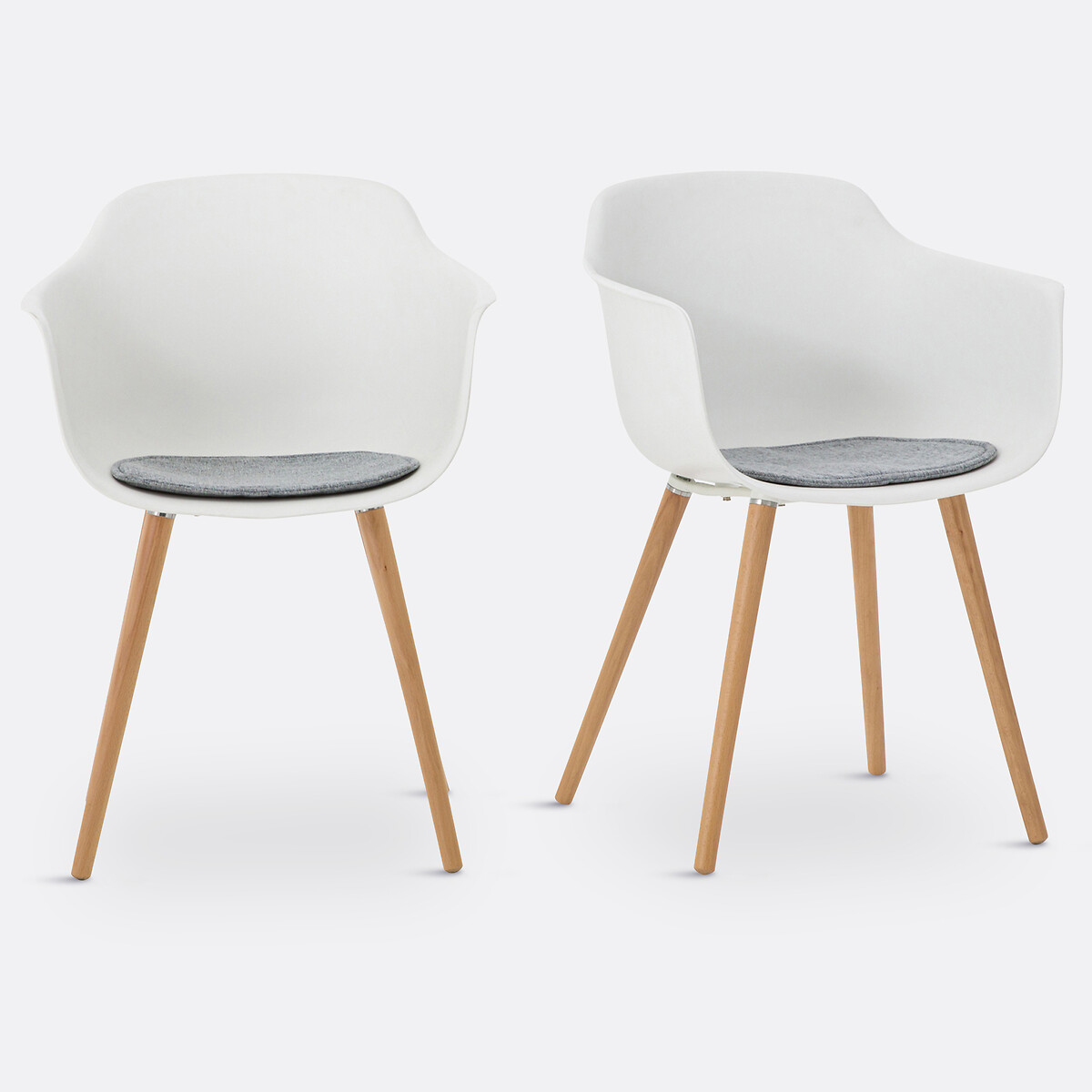 Lot de 2 fauteuils de table, Wapong
