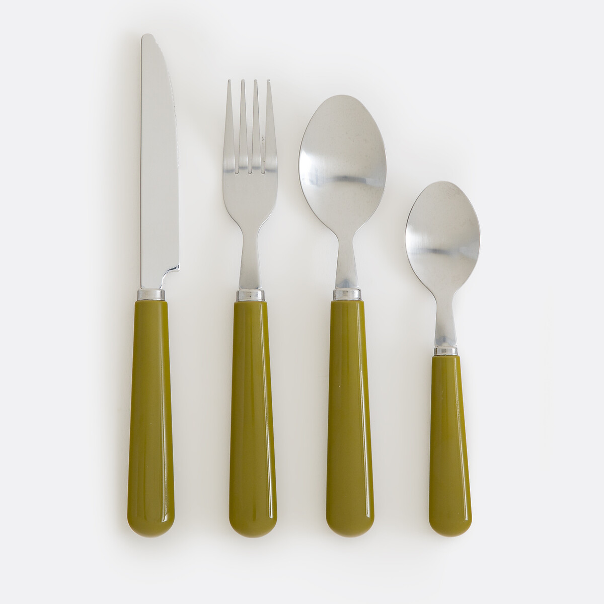 La Redoute Interieurs Polla 16 Piece Cutlery Set Unisex Olive