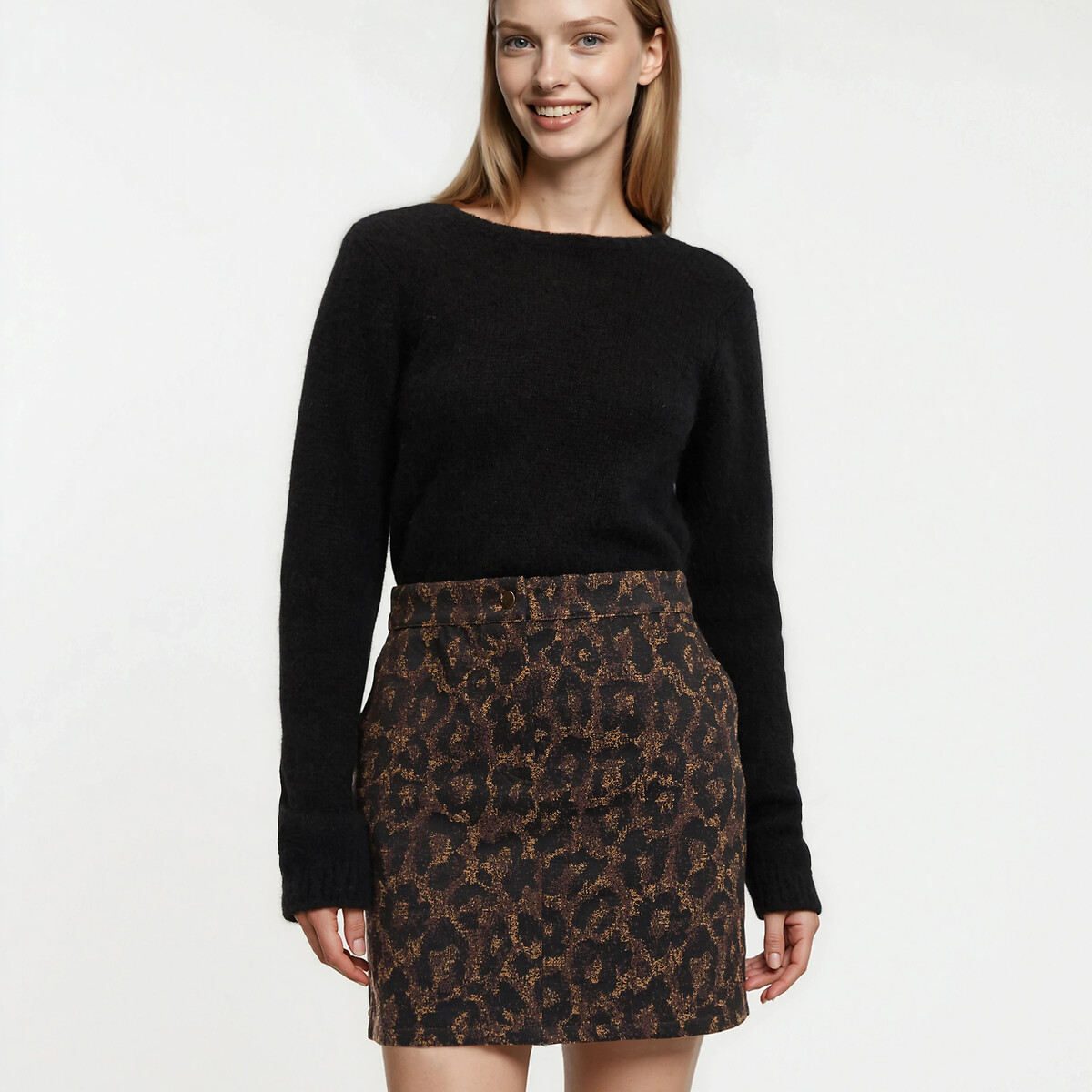La Redoute Collections Jumper In Wool And Alpaca Blend With Plunge Back Women's Black Xxl