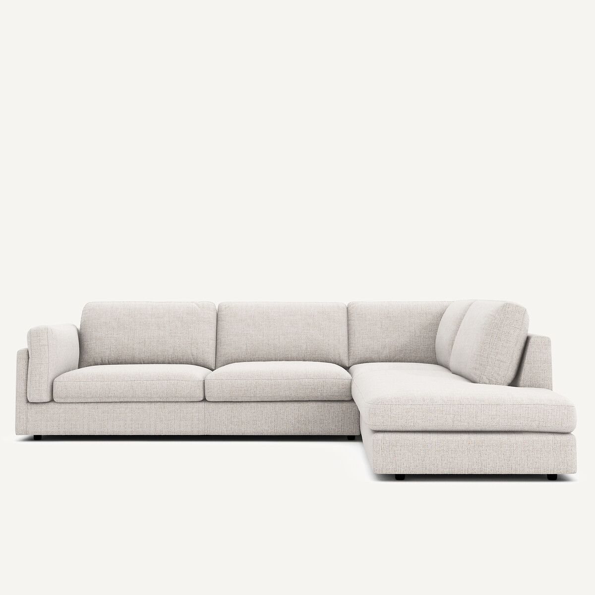 AM.PM Hoekslaapbank met longchair, in gespikkeld canvas, C&Eacute;SAR