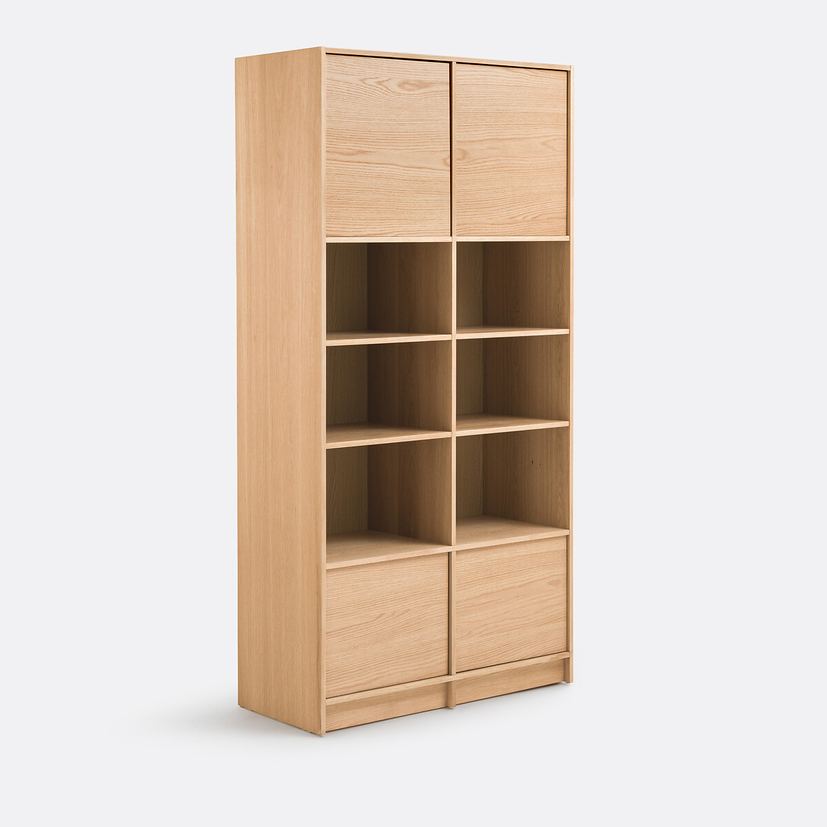 LA REDOUTE INTERIEURS Modulaire eiken boekenkast, 4 deuren Senssia