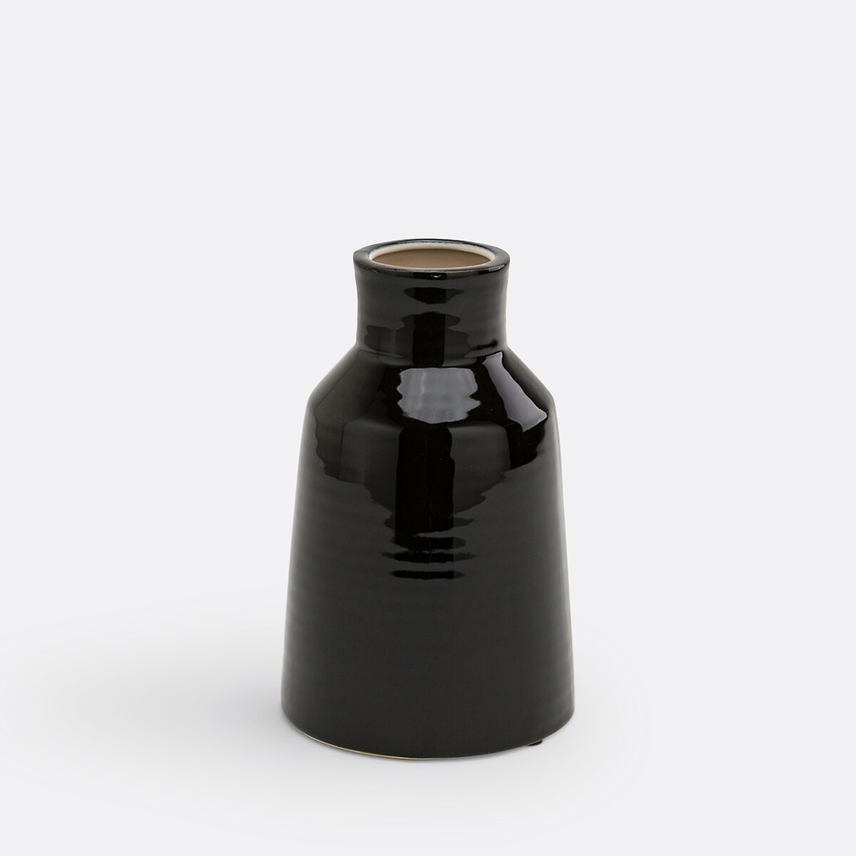 La Redoute Interieurs Pastela 23Cm High Ceramic Vase Unisex Black