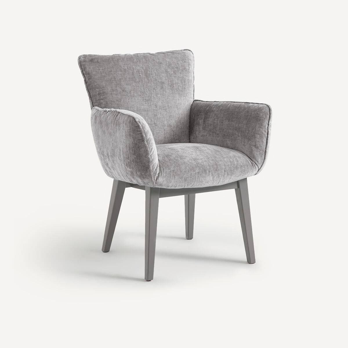 Fauteuil de table en velours, Lazy