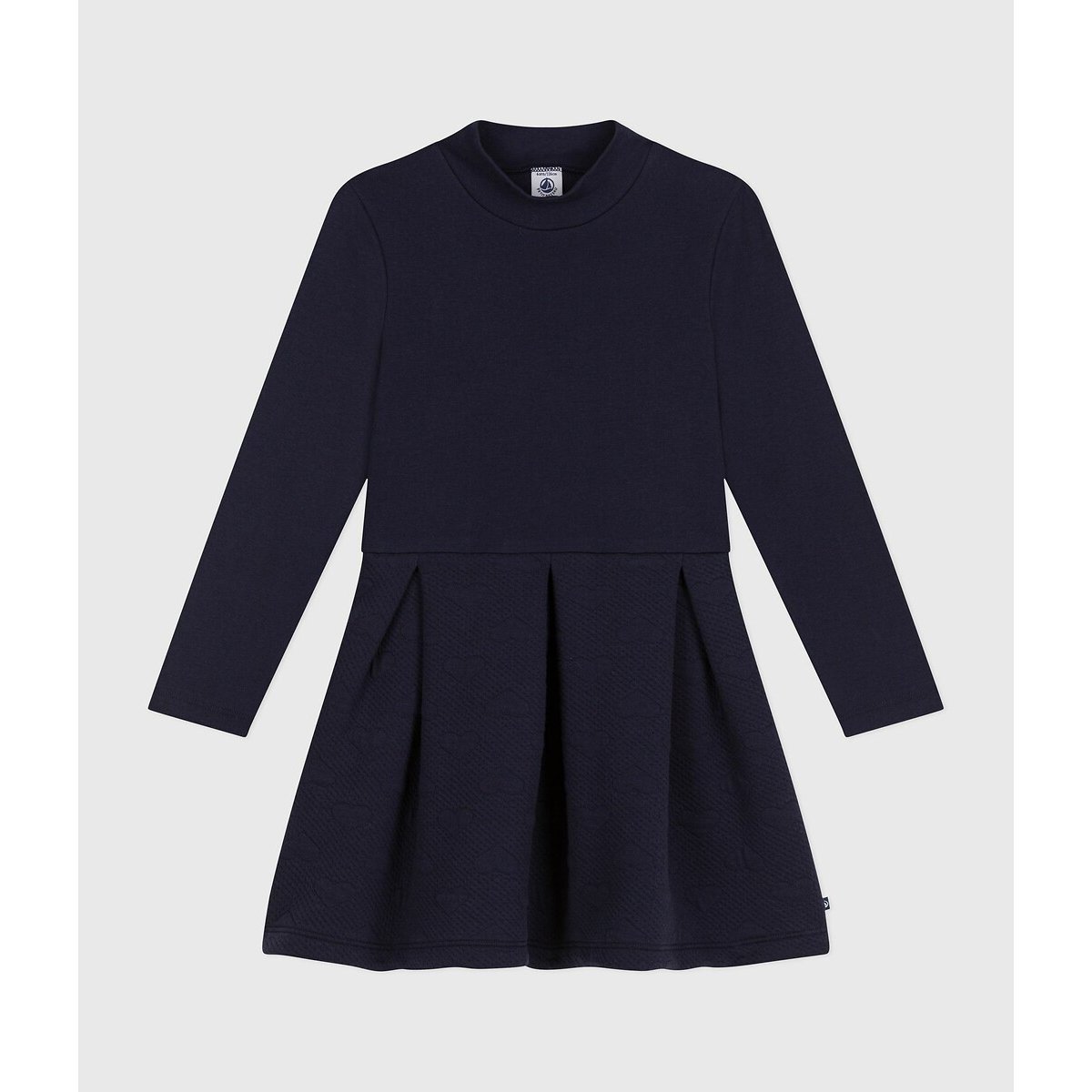 Petit Bateau Long Sleeve Dress Navy Blue 4Y (102Cm)