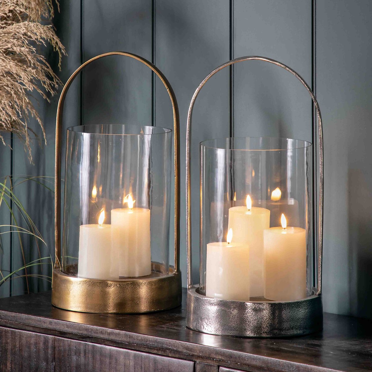 - Hurricane Lamp: 24.5Cm Linton Hurricane LampAntique Brass - Image 3