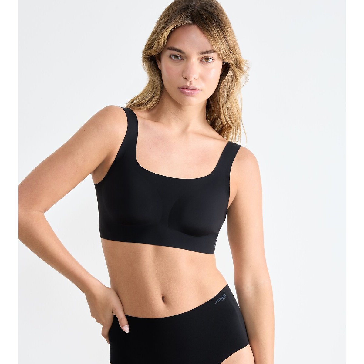 Sloggi Zero Feel 2.0 Bralette With Scoop Neck Women's Black Large
