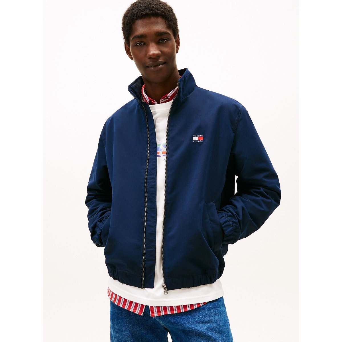 Tommy Jeans Essential Windbreaker Men's Navy Blue Large