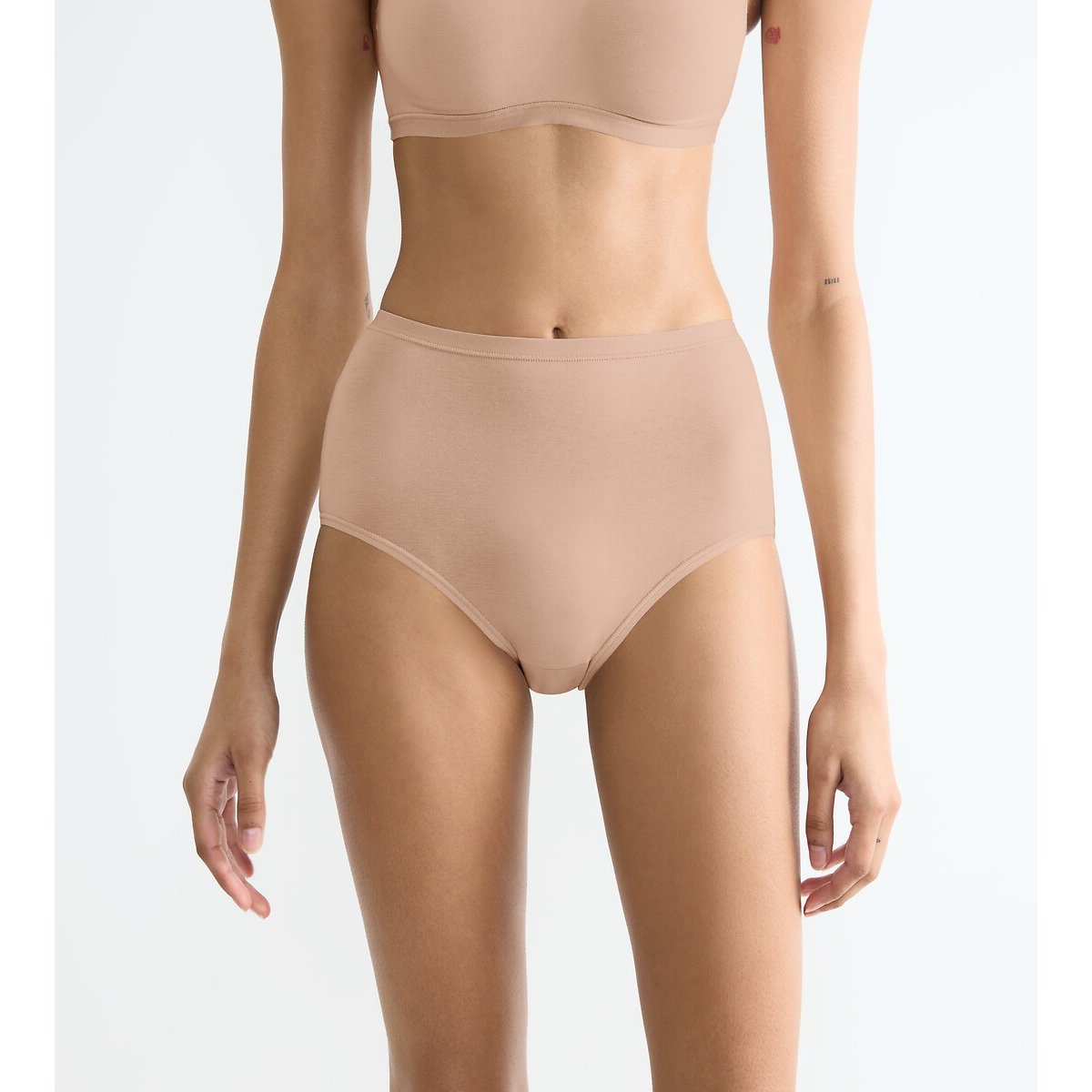 Sloggi Pack Of 3 Go Daily Cotton High Waist Briefs Women's Beige Medium
