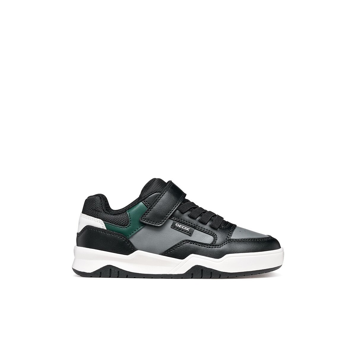 Geox Perth Breathable Trainers Black/Green Size 29 (11) Kids