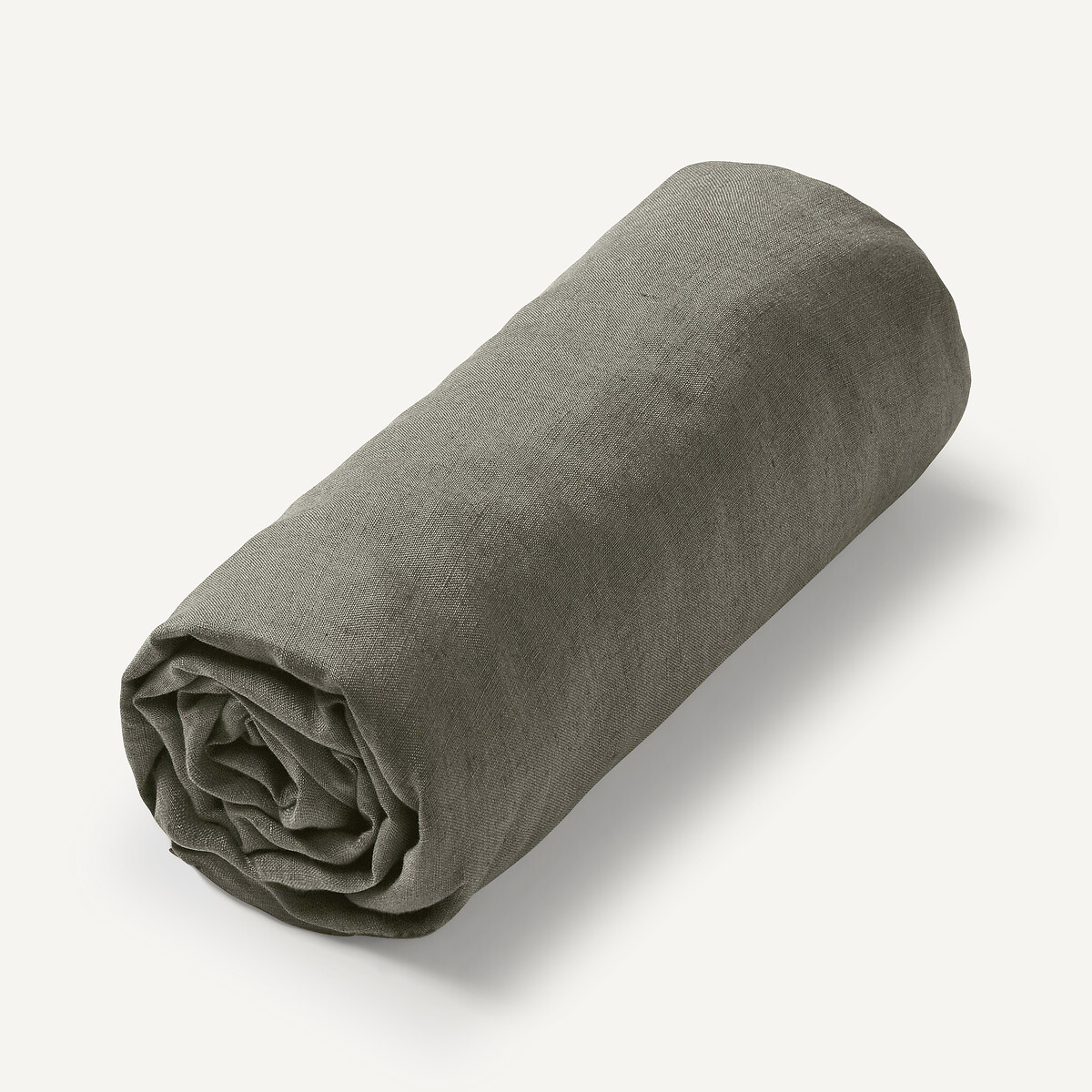 Am.pm Elina Washed Linen Child's Fitted Sheet Unisex Khaki Single (90X190cm)