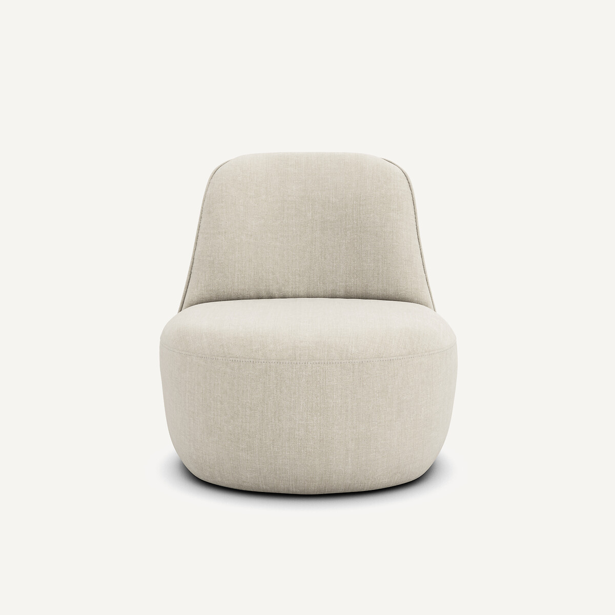 Fauteuil pivotant coton/lin, Rosebury