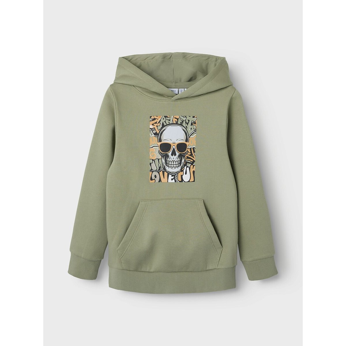 Name it Hoodie met doodshoofdprint