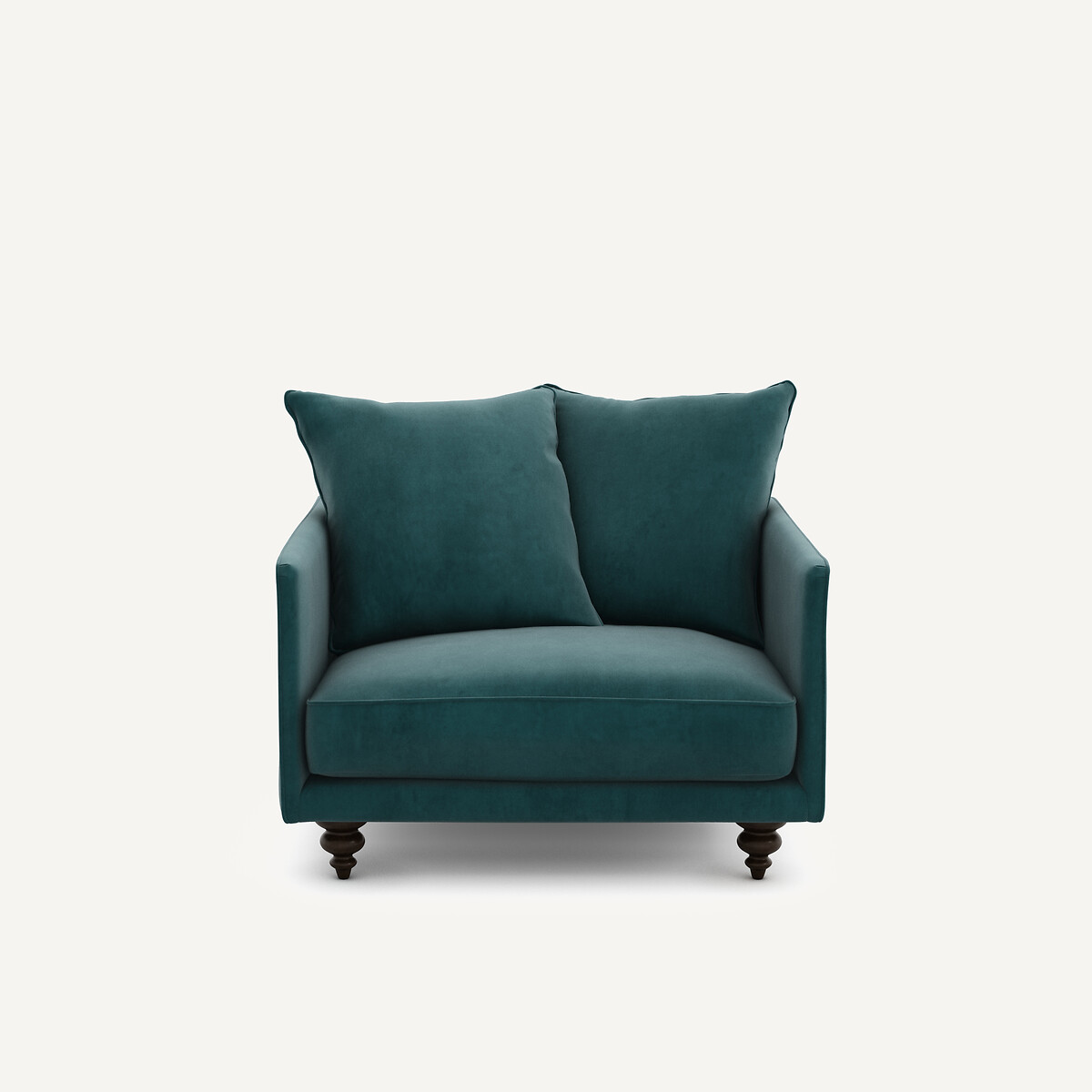 Fauteuil velours, Lazare