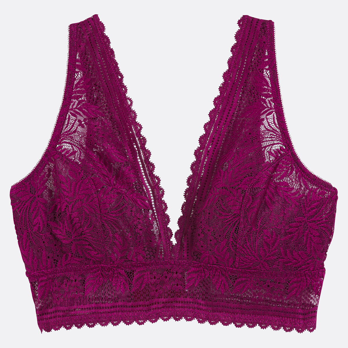 La Redoute Collections Signature Jeanne Bralette Women's Plum 32C