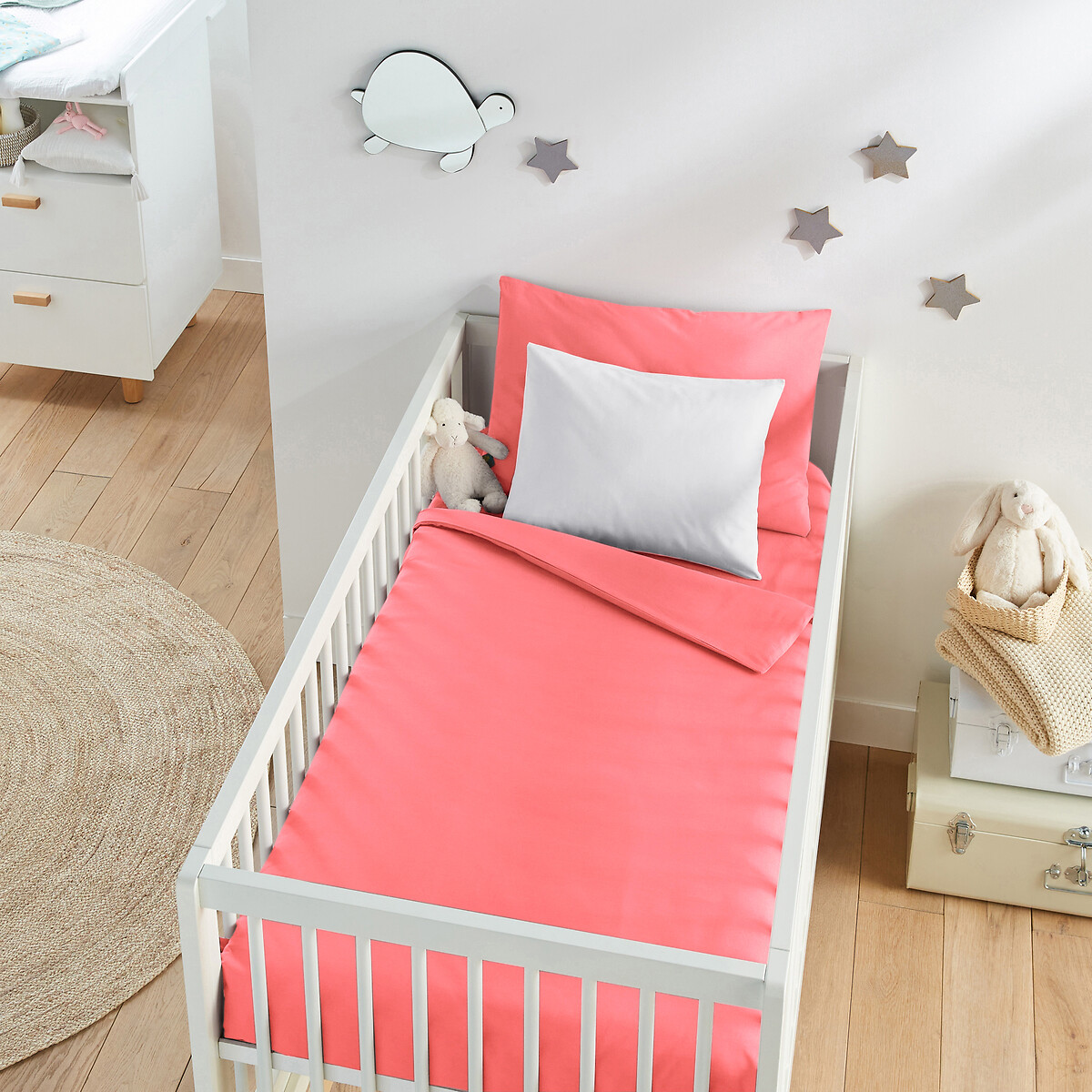 LA REDOUTE INTERIEURS Dekbedovertrek voor baby in katoen, Scenario