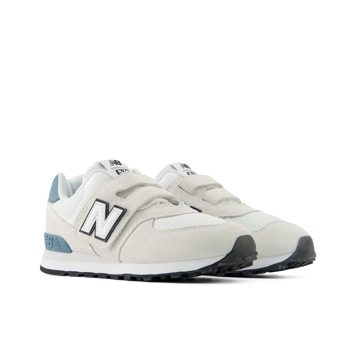 New Balance 574 Trainers Ecru/Grey Green Size 32 (13.5) Kids