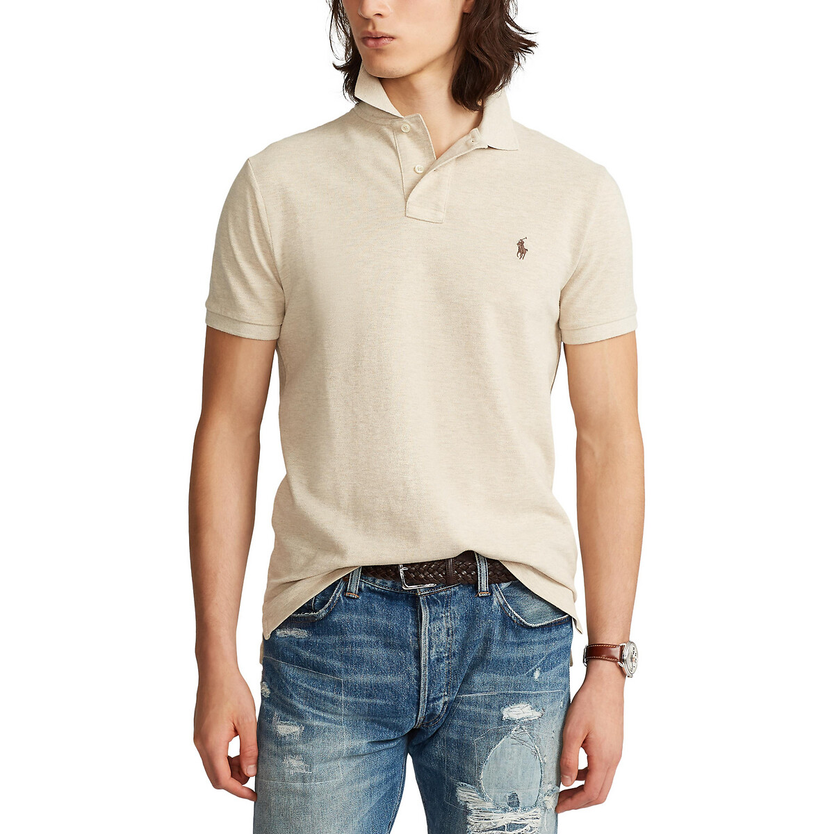 Polo en coton piqué Slim Fit