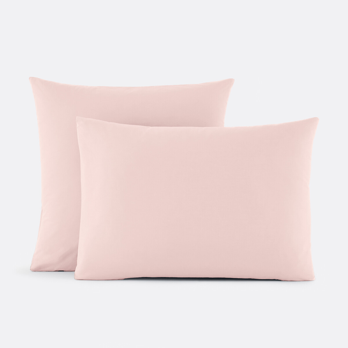 Taie d'oreiller unie en percale de coton, 80 fils, Scenario