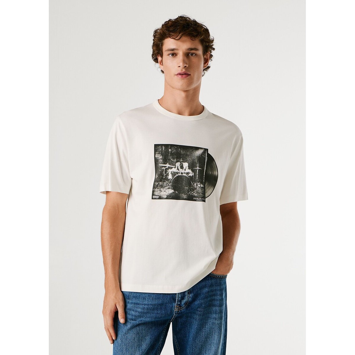 Pepe Jeans Sawyer Short Sleeve T-Shirt Men's White Large