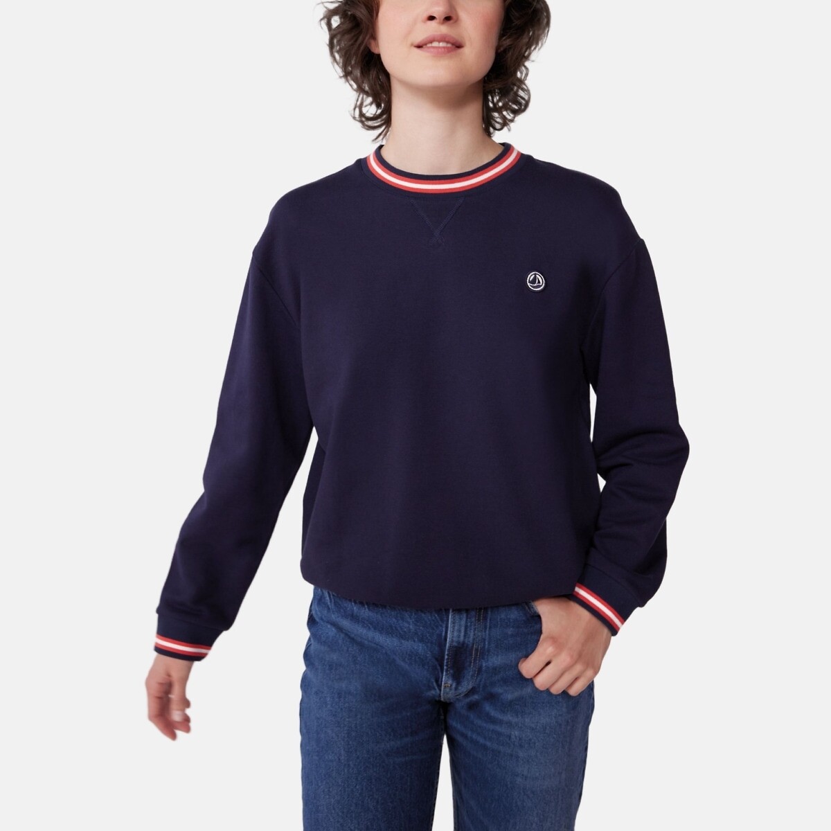 Petit Bateau Sweatshirt Women's Navy Small