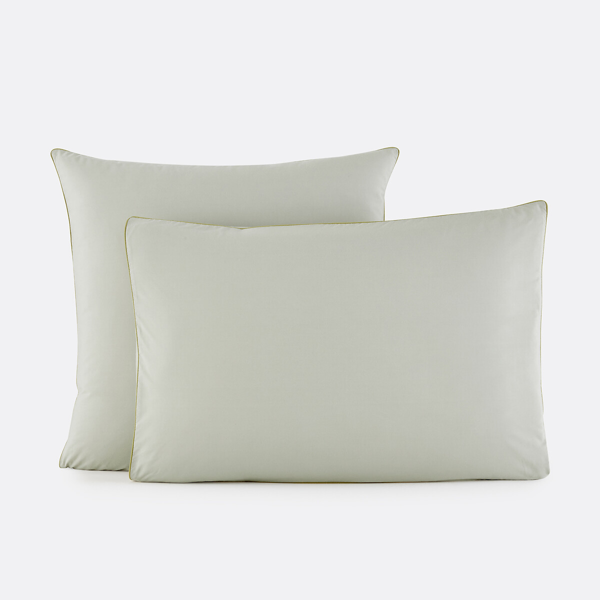 La Redoute Interieurs Lona Lyocell/Cotton Percale Pillowcase Unisex Celadon Blue Standard (50X70cm)