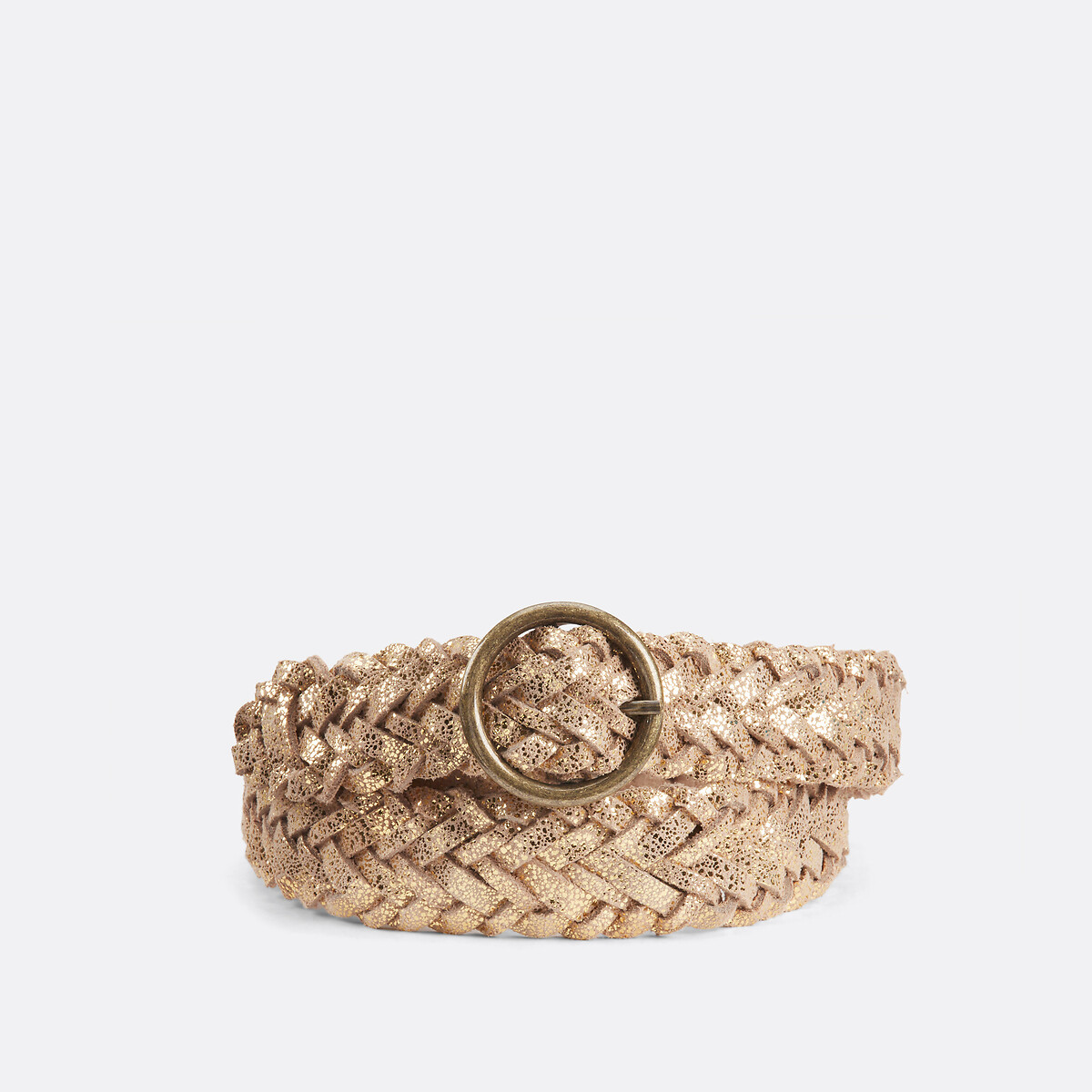 Pieces Nadinas gevlochten leren riem