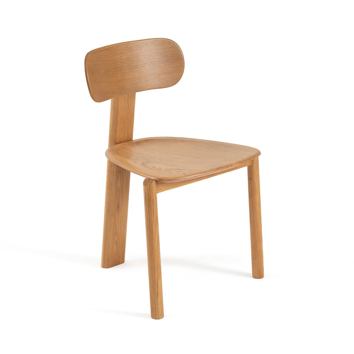 Am.pm Unisex Oak Marais Solid Chair By E. Gallina