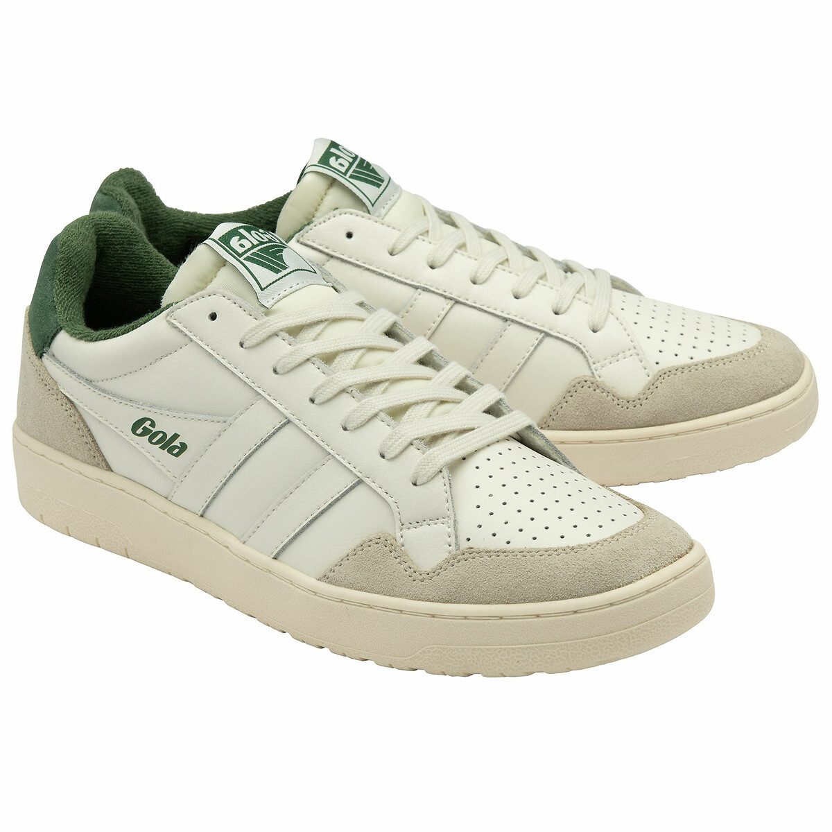 Gola White/Green Eagle Leather Trainers Size 41 (7)