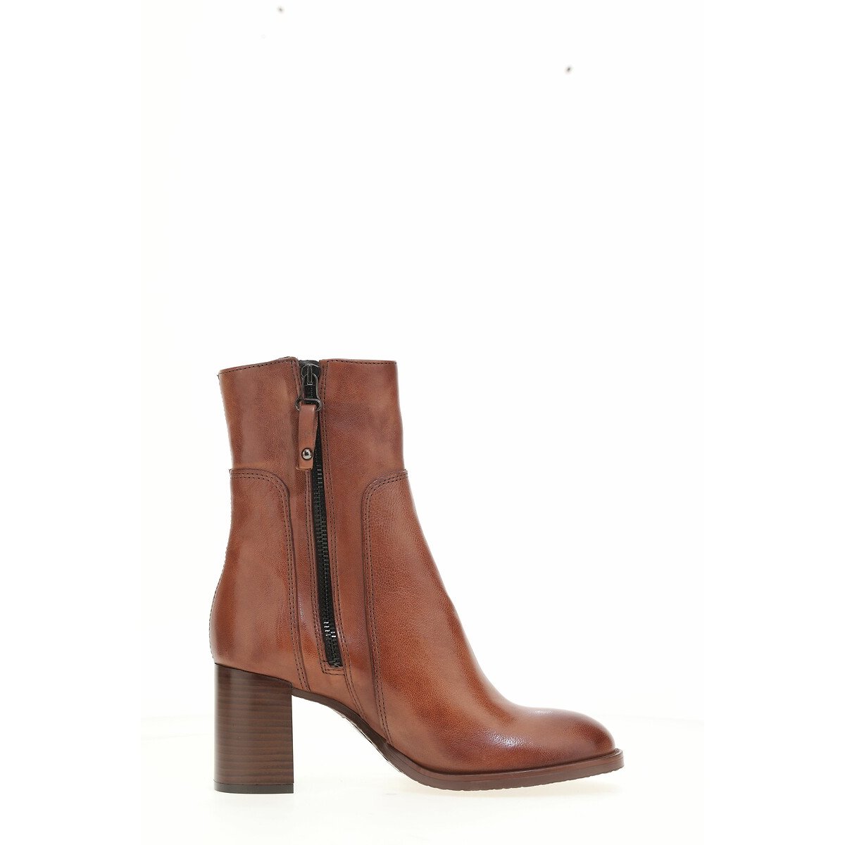 Mjus Ankle Boots In Ultra Soft Leather Women's Cognac Size 38 (5)