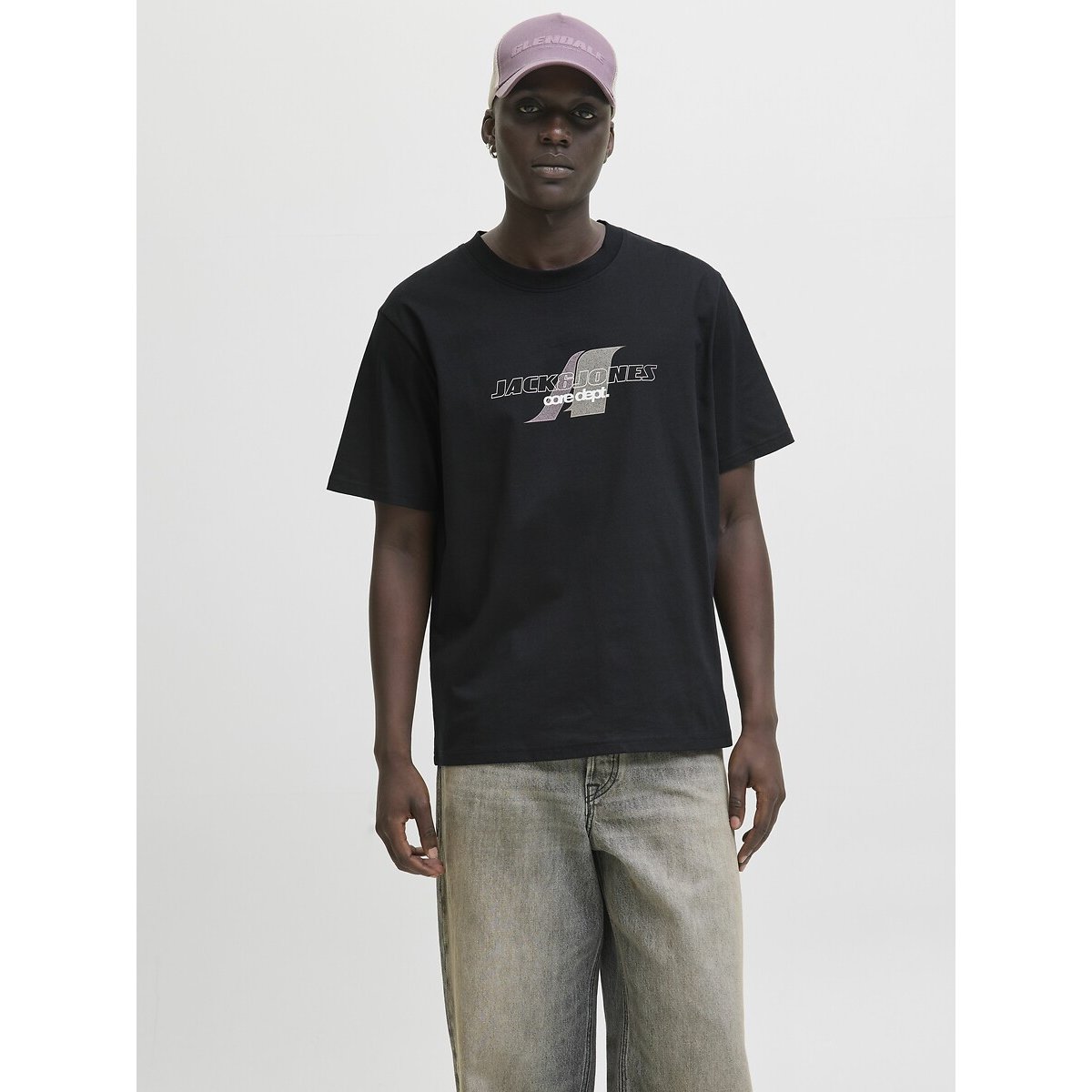 Jack & Jones Crew Neck T-Shirt Men's Black Small