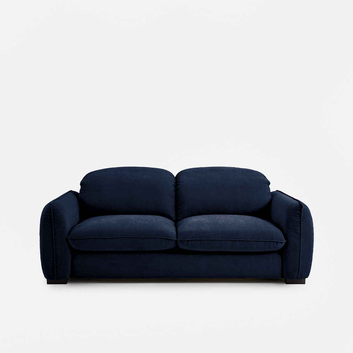 LA REDOUTE INTERIEURS Rechte bank in gem&ecirc;leerd polyester, 3-zit met hoofdsteunen, ISLA